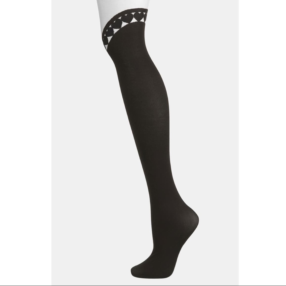 NWT Topshop Curved Heart Tights